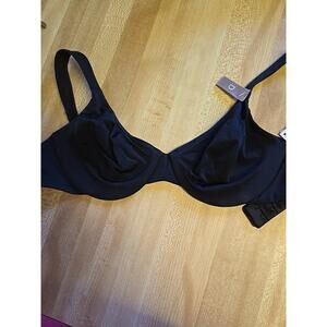 Calvin Klein Seductive Comfort Demi Bra Sz 30D Black Underwire F2894 Soft Cups